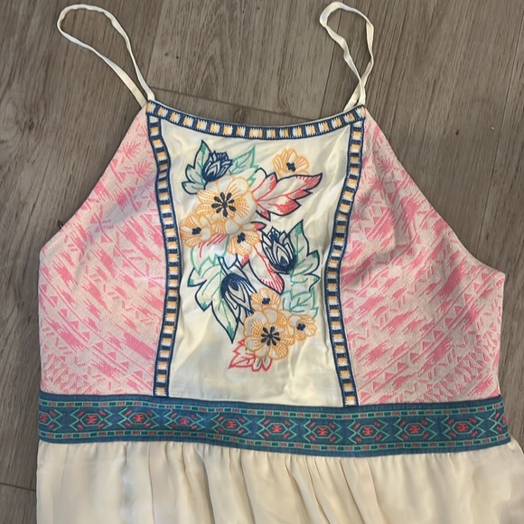 Flying tomato embroidered adjustable strap sheer dress - Picture 2 of 3